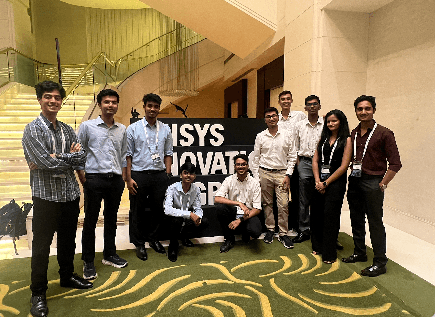 Jeevika Kiran and fellow finalists at the Unisys Innovation Program